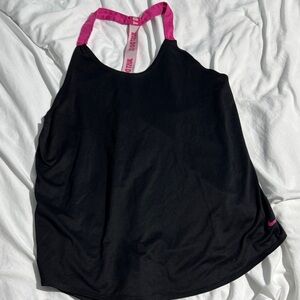 Nike Black Tank Top with Pink Straps